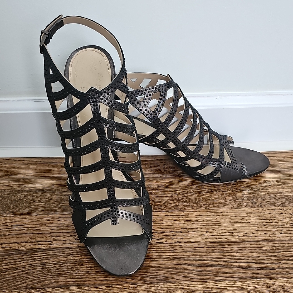 Vince Camuto Black Strappy Sandals